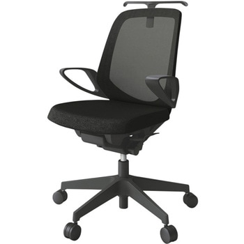 ノートチェア ローバック 固定肘 ハンガー ランバーサポートなし メッシュJE ナイロンキャスター<配送時組立サービス付> イトーキ