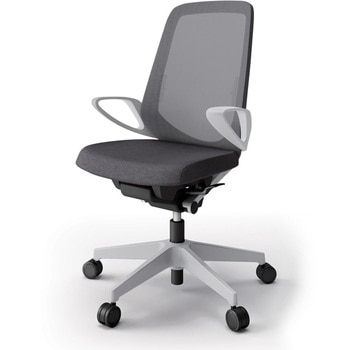 ノートチェア ハイバック 固定肘 ランバーサポート付 メッシュJE ウレタンキャスター<配送時組立サービス付> イトーキ