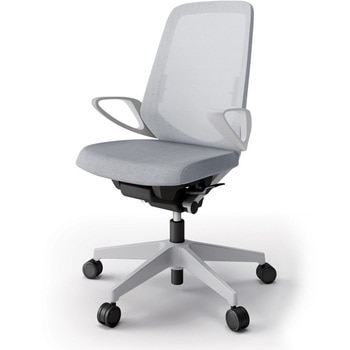 ノートチェア ハイバック 固定肘 ランバーサポート付 メッシュJE ウレタンキャスター<配送時組立サービス付> イトーキ