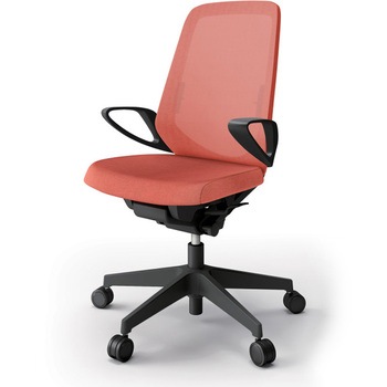 ノートチェア ハイバック 固定肘 ランバーサポート付 メッシュJE ウレタンキャスター<配送時組立サービス付> イトーキ