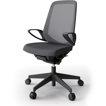 ノートチェア ハイバック 固定肘 ランバーサポート付 メッシュJE ウレタンキャスター<配送時組立サービス付> イトーキ