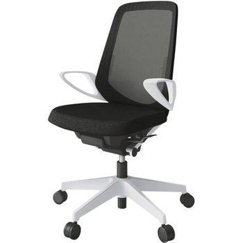 ノートチェア ハイバック 固定肘 ランバーサポート付 メッシュJE ウレタンキャスター<配送時組立サービス付> イトーキ