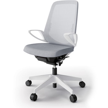 ノートチェア ハイバック 固定肘 ランバーサポート付 メッシュJE ウレタンキャスター<配送時組立サービス付> イトーキ