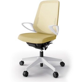 ノートチェア ハイバック 固定肘 ランバーサポート付 メッシュJE ウレタンキャスター<配送時組立サービス付> イトーキ