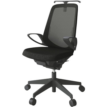 ノートチェア ハイバック 固定肘 ハンガー ランバーサポート付 メッシュJE ウレタンキャスター<配送時組立サービス付> イトーキ