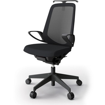 ノートチェア ハイバック 固定肘 ハンガー ランバーサポートなし メッシュJV ウレタンキャスター<配送時組立サービス付> イトーキ