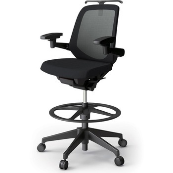 ノートチェア ハイポジションタイプ ローバック 可動肘 ハンガー ランバーサポートなし メッシュJV 樹脂脚<配送時組立サービス付> - イトーキ