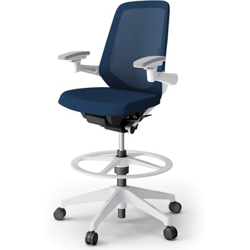 ノートチェア ハイポジションタイプ ハイバック 可動肘 ランバーサポート付 メッシュJV 樹脂脚<配送時組立サービス付> - イトーキ