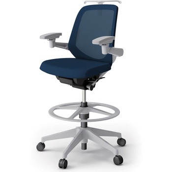 ノートチェア ハイポジションタイプ ローバック 可動肘 ハンガー ランバーサポート付 メッシュJV 樹脂脚<配送時組立サービス付> イトーキ