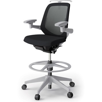 ノートチェア ハイポジションタイプ ローバック 可動肘 ハンガー ランバーサポート付 メッシュJV 樹脂脚<配送時組立サービス付> イトーキ