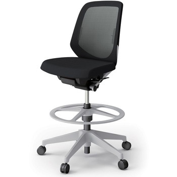 ノートチェア ハイポジションタイプ ローバック 肘なし ランバーサポート付 メッシュJV 樹脂脚<配送時組立サービス付> イトーキ