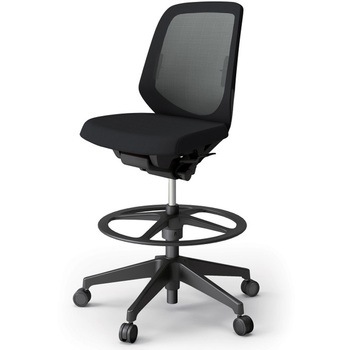 ノートチェア ハイポジションタイプ ローバック 肘なし ランバーサポート付 メッシュJV 樹脂脚<配送時組立サービス付> イトーキ