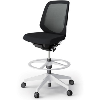 ノートチェア ハイポジションタイプ ローバック 肘なし ランバーサポート付 メッシュJV 樹脂脚<配送時組立サービス付> イトーキ