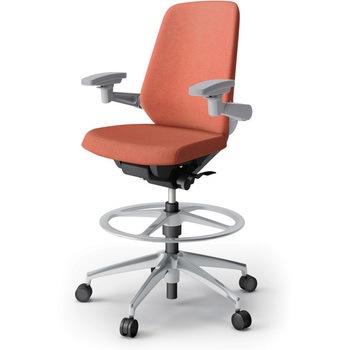 ノートチェア ハイポジションタイプ ハイバック 可動肘 ランバーサポートなし クロスSA アルミ脚<配送時組立サービス付> - イトーキ