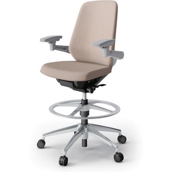 ノートチェア ハイポジションタイプ ハイバック 可動肘 ランバーサポートなし クロスSA アルミ脚<配送時組立サービス付> - イトーキ