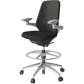 ノートチェア ハイポジションタイプ ハイバック 可動肘 ランバーサポートなし クロスSA アルミ脚<配送時組立サービス付> - イトーキ