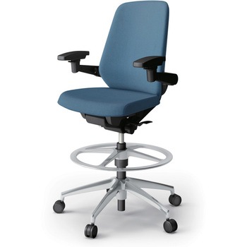 ノートチェア ハイポジションタイプ ハイバック 可動肘 ランバーサポートなし クロスSA アルミ脚<配送時組立サービス付> - イトーキ