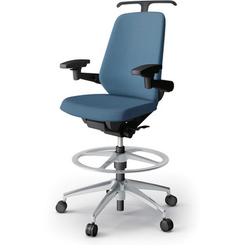 ノートチェア ハイポジションタイプ ハイバック 可動肘 ハンガー ランバーサポートなし クロスSA アルミ脚<配送時組立サービス付> イトーキ