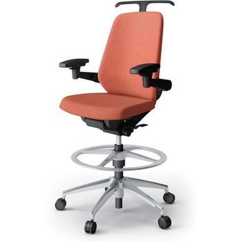 ノートチェア ハイポジションタイプ ハイバック 可動肘 ハンガー ランバーサポートなし クロスSA アルミ脚<配送時組立サービス付> イトーキ