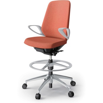 ノートチェア ハイポジションタイプ ハイバック 固定肘 ランバーサポートなし クロスSA アルミ脚<配送時組立サービス付> - イトーキ