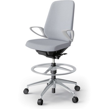 ノートチェア ハイポジションタイプ ハイバック 固定肘 ランバーサポートなし クロスSA アルミ脚<配送時組立サービス付> - イトーキ