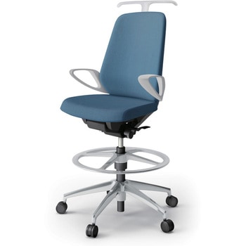 ノートチェア ハイポジションタイプ ハイバック 固定肘 ハンガー ランバーサポートなし クロスSA アルミ脚<配送時組立サービス付> イトーキ