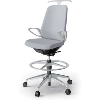 ノートチェア ハイポジションタイプ ハイバック 固定肘 ハンガー ランバーサポートなし クロスSA アルミ脚<配送時組立サービス付> イトーキ