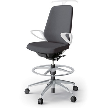 ノートチェア ハイポジションタイプ ハイバック 固定肘 ハンガー ランバーサポートなし クロスSA アルミ脚<配送時組立サービス付> イトーキ