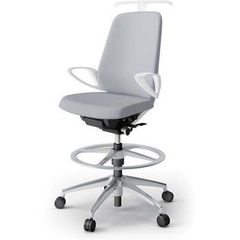 ノートチェア ハイポジションタイプ ハイバック 固定肘 ハンガー ランバーサポートなし クロスSA アルミ脚<配送時組立サービス付> イトーキ