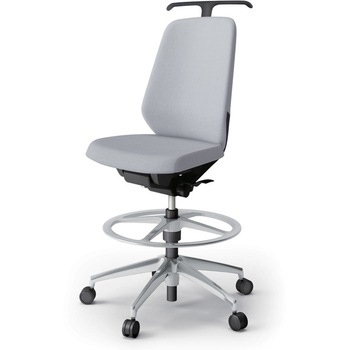 ノートチェア ハイポジションタイプ ハイバック 肘なし ハンガー ランバーサポートなし クロスSA アルミ脚<配送時組立サービス付> イトーキ