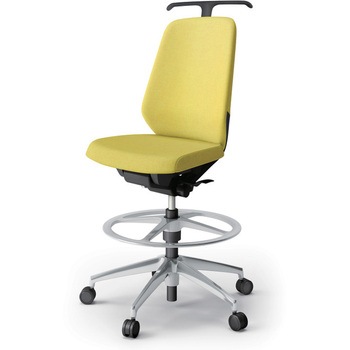 ノートチェア ハイポジションタイプ ハイバック 肘なし ハンガー ランバーサポートなし クロスSA アルミ脚<配送時組立サービス付> イトーキ