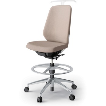 ノートチェア ハイポジションタイプ ハイバック 肘なし ハンガー ランバーサポートなし クロスSA アルミ脚<配送時組立サービス付> イトーキ