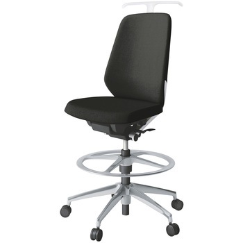 ノートチェア ハイポジションタイプ ハイバック 肘なし ハンガー ランバーサポートなし クロスSA アルミ脚<配送時組立サービス付> イトーキ