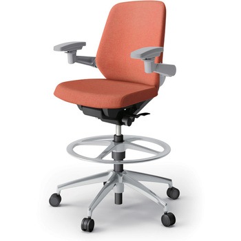 ノートチェア ハイポジションタイプ ローバック 可動肘 ランバーサポートなし クロスSA アルミ脚<配送時組立サービス付> - イトーキ