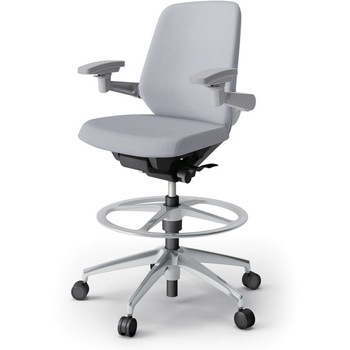 ノートチェア ハイポジションタイプ ローバック 可動肘 ランバーサポートなし クロスSA アルミ脚<配送時組立サービス付> - イトーキ