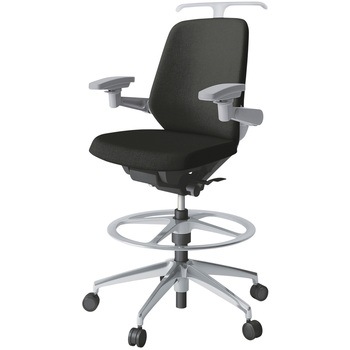 ノートチェア ハイポジションタイプ ローバック 可動肘 ハンガー ランバーサポートなし クロスSA アルミ脚<配送時組立サービス付> イトーキ