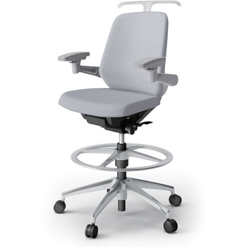 ノートチェア ハイポジションタイプ ローバック 可動肘 ハンガー ランバーサポートなし クロスSA アルミ脚<配送時組立サービス付> イトーキ