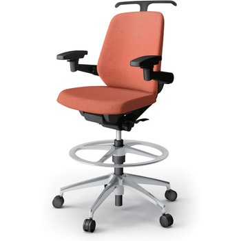 ノートチェア ハイポジションタイプ ローバック 可動肘 ハンガー ランバーサポートなし クロスSA アルミ脚<配送時組立サービス付> イトーキ