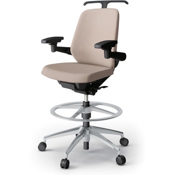 ノートチェア ハイポジションタイプ ローバック 可動肘 ハンガー ランバーサポートなし クロスSA アルミ脚<配送時組立サービス付> イトーキ