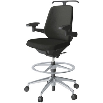 ノートチェア ハイポジションタイプ ローバック 可動肘 ハンガー ランバーサポートなし クロスSA アルミ脚<配送時組立サービス付> イトーキ