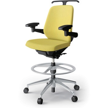 ノートチェア ハイポジションタイプ ローバック 可動肘 ハンガー ランバーサポートなし クロスSA アルミ脚<配送時組立サービス付> イトーキ