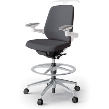 ノートチェア ハイポジションタイプ ローバック 可動肘 ハンガー ランバーサポートなし クロスSA アルミ脚<配送時組立サービス付> イトーキ