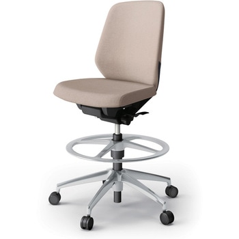 ノートチェア ハイポジションタイプ ローバック 肘なし ランバーサポートなし クロスSA アルミ脚<配送時組立サービス付> イトーキ