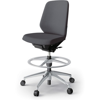 ノートチェア ハイポジションタイプ ローバック 肘なし ランバーサポートなし クロスSA アルミ脚<配送時組立サービス付> イトーキ