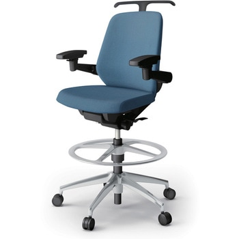 ノートチェア ハイポジションタイプ ローバック 可動肘 ハンガー ランバーサポート付 クロスSA アルミ脚<配送時組立サービス付> イトーキ