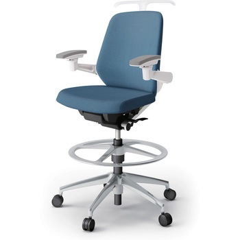 ノートチェア ハイポジションタイプ ローバック 可動肘 ハンガー ランバーサポート付 クロスSA アルミ脚<配送時組立サービス付> イトーキ