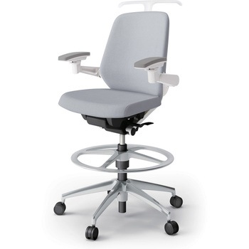 ノートチェア ハイポジションタイプ ローバック 可動肘 ハンガー ランバーサポート付 クロスSA アルミ脚<配送時組立サービス付> イトーキ