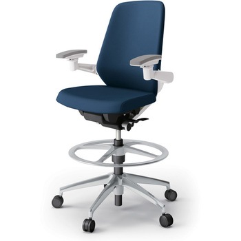 ノートチェア ハイポジションタイプ ハイバック 可動肘 ランバーサポートなし クロスPV アルミ脚<配送時組立サービス付> イトーキ