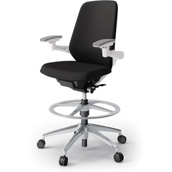 ノートチェア ハイポジションタイプ ハイバック 可動肘 ランバーサポートなし クロスPV アルミ脚<配送時組立サービス付> イトーキ