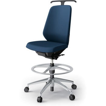 ノートチェア ハイポジションタイプ ハイバック 肘なし ハンガー ランバーサポートなし クロスPV アルミ脚<配送時組立サービス付> イトーキ